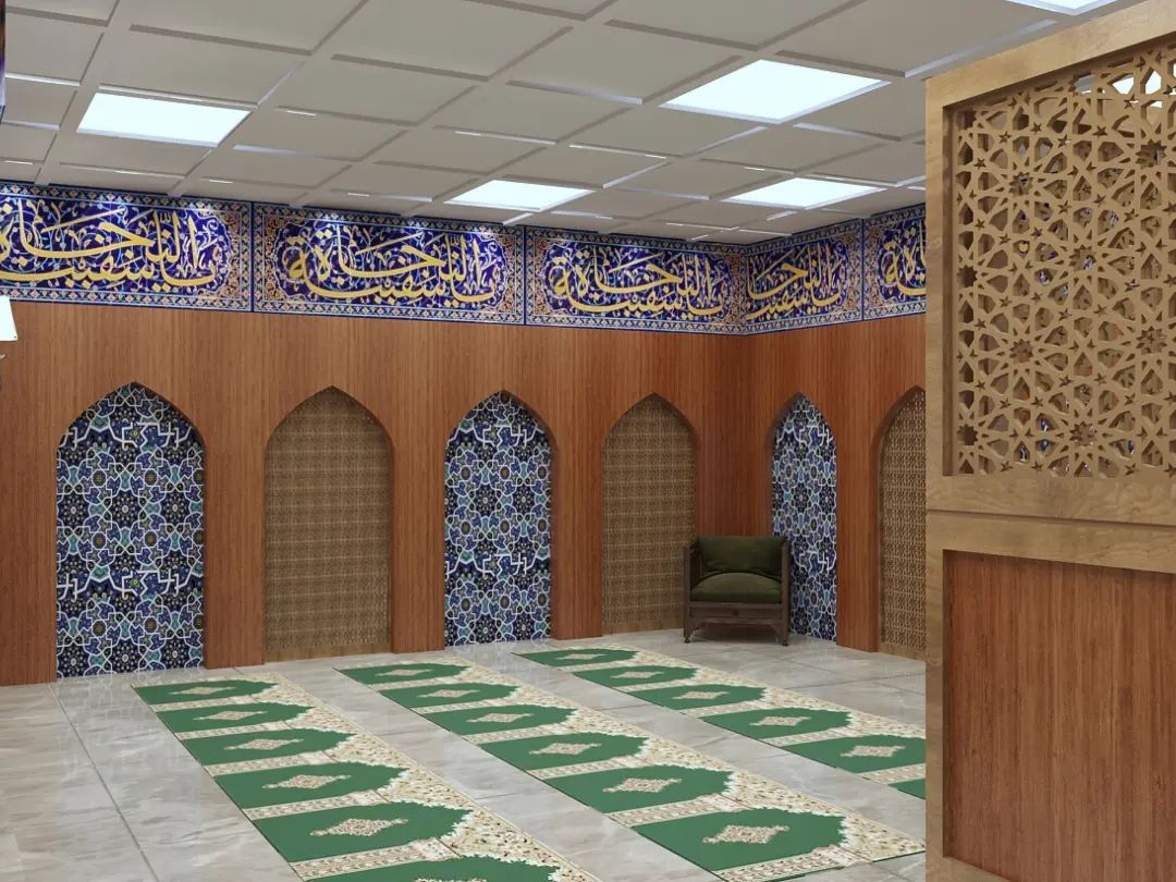 نمازخانه اداره - پارتیشن اتاق منشی 